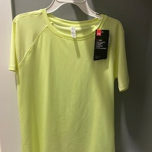 Under armor Neon green tee shirt